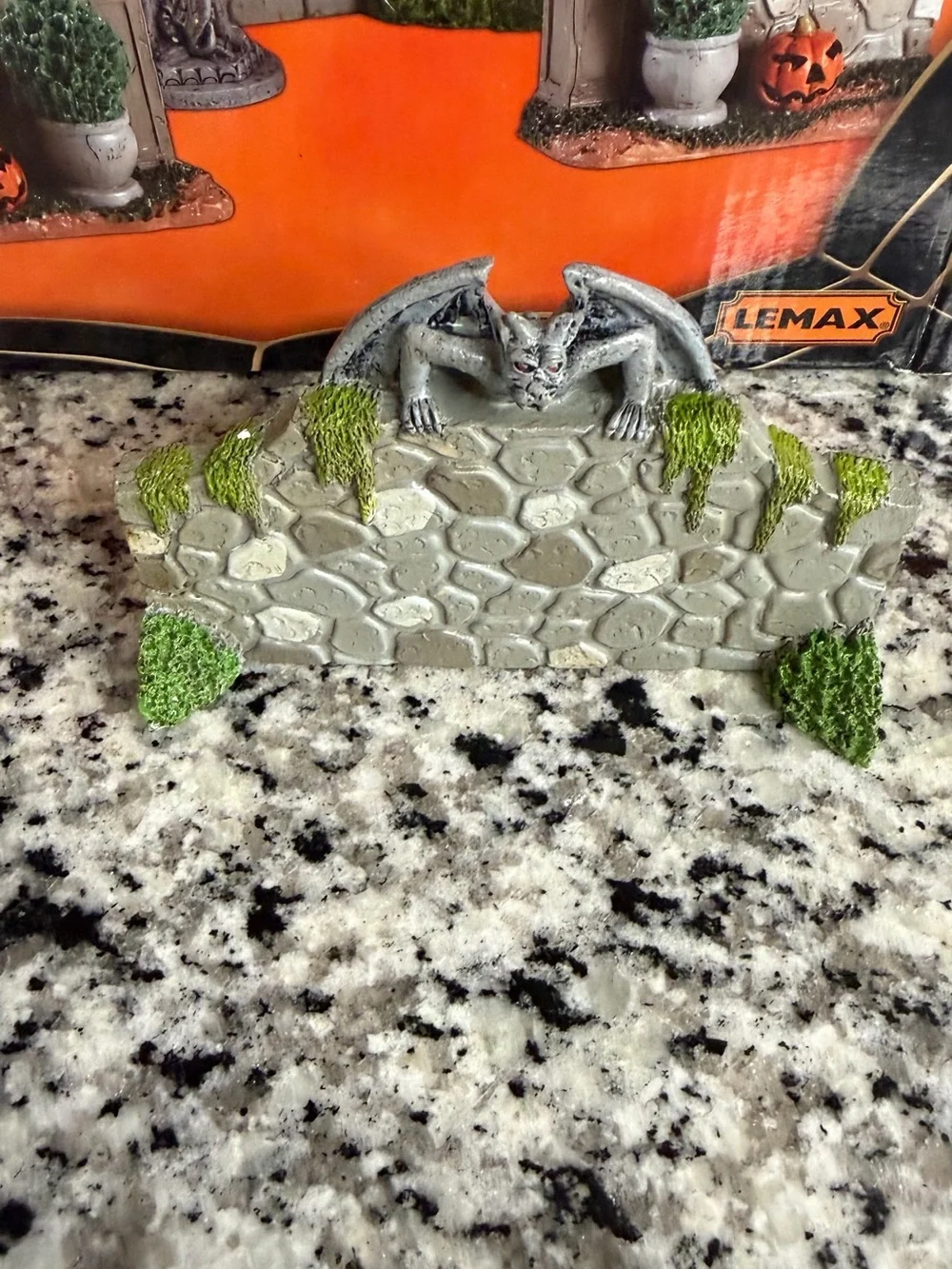 Spooky Town Grey Garden Gargoyles
